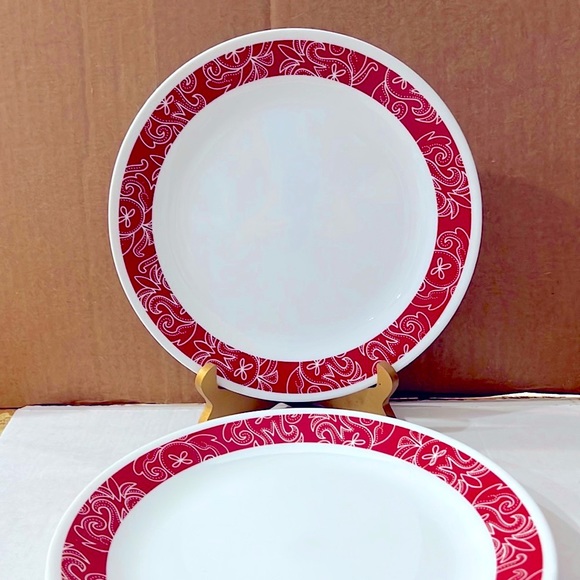 3 PC Corelle Bandhani  Dinner Plate 10.5”. Made in USA. Chip and Break Resistant - Picture 2 of 6